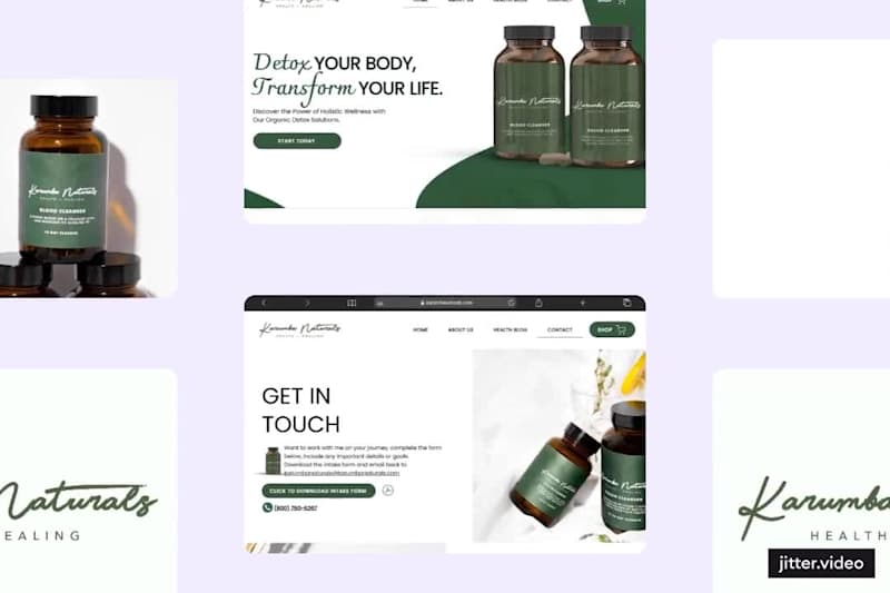 Cover image for Krumba Naturals: Wix Built Holistic Wellness Website