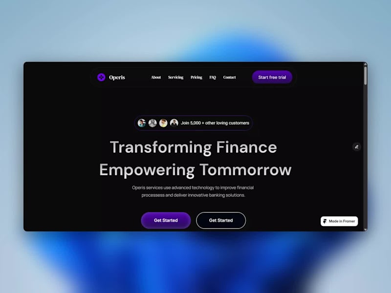 Cover image for Operis Website Design & Development