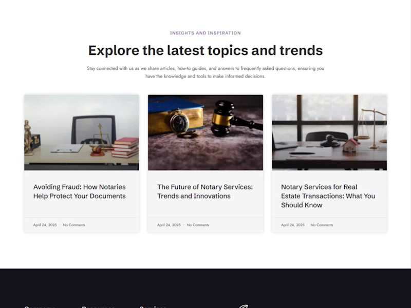 Cover image for NotaryPro: Legal Professional Wordpress Website Design