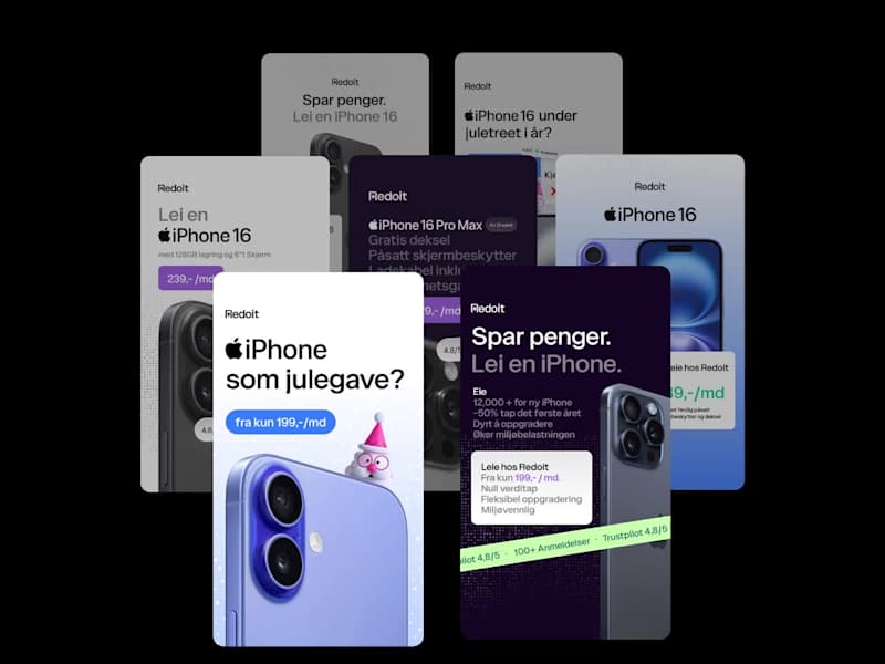 Cover image for Meta Ad Creatives for Redoit - iPhone Leasing