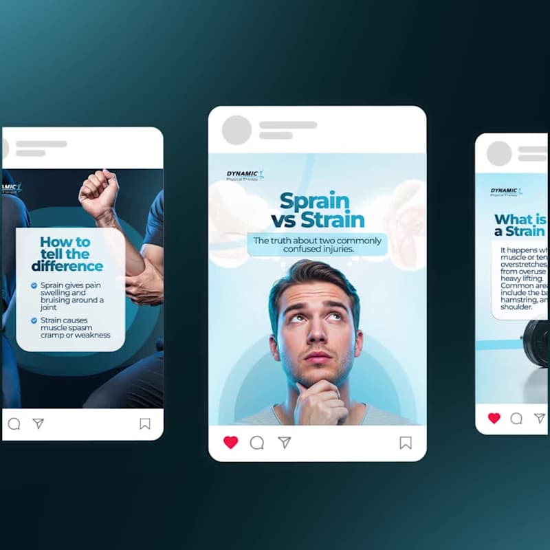 Cover image for Eductaional Social Media Design for a Physiotherapy Brand