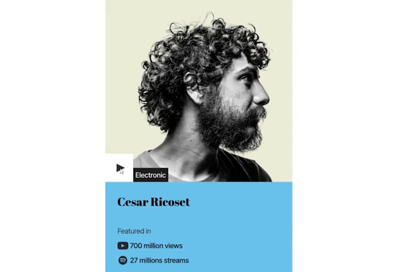Cover image for Interactive Artist Modal with Rive Animation
