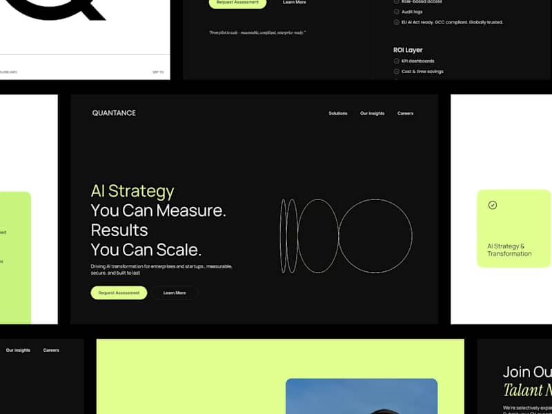 Cover image for A complete brand and digital presence for Quantance. From st...