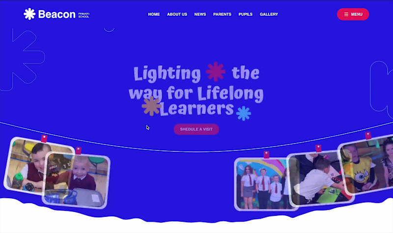 Cover image for Redesign of a school website