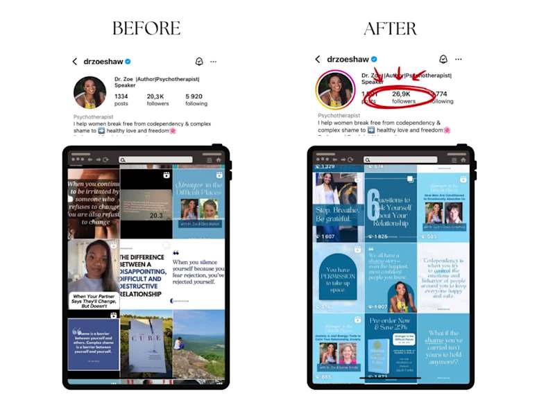 Cover image for Instagram Management for Dr. Zoe Shaw (@drzoeshaw)