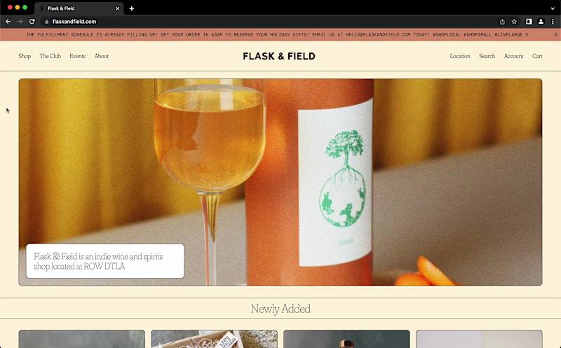 Cover image for Web Dev: Flask & Field (Typewolf Site of the Day)