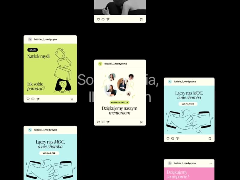 Cover image for Social Media design and illustration for HealthCare project