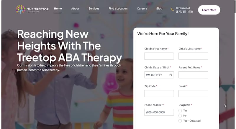 Cover image for The Treetop Therapy Webflow Website & Analytics Project