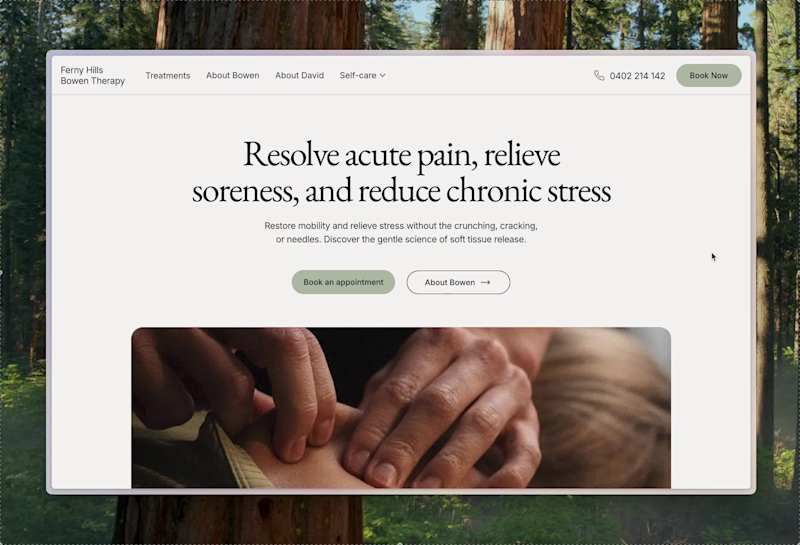Cover image for Bowen Therapy Clinic - Resolve