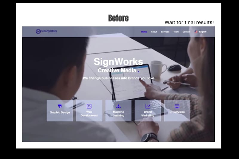 Cover image for Before: A confusing Homepage. After: Increase in consultatio...