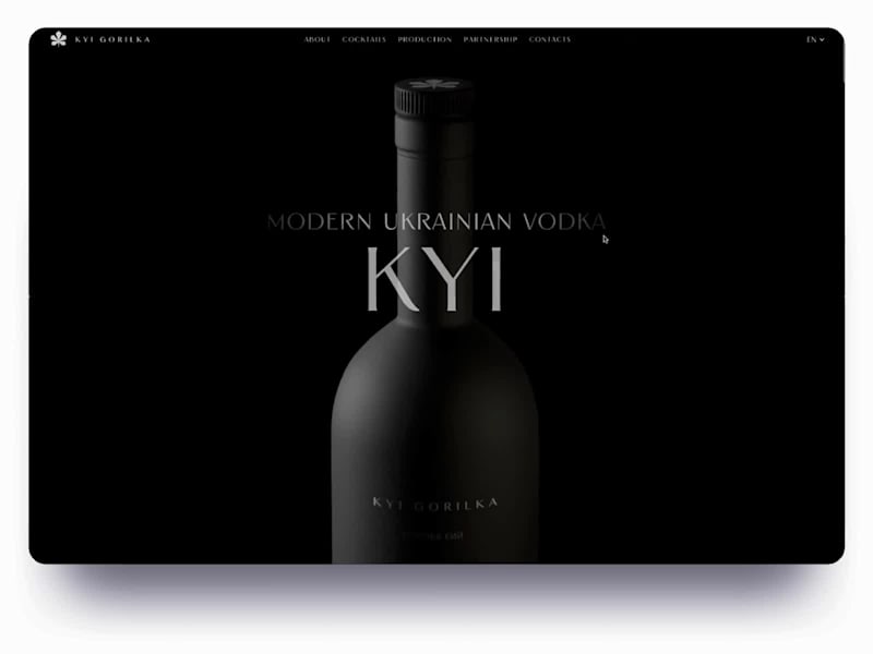 Cover image for KYI Gorilka Website Design 🍸