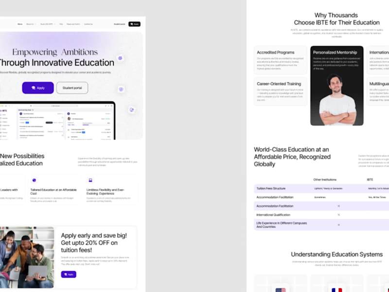 Cover image for IBTE Website Redesign – UI/UX Focused on Impact