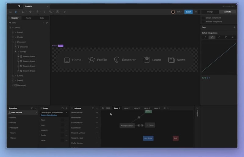 Cover image for What happens when menu icons move just a bit? Animated this ...