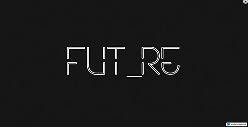 Cover image for Futuristic Hero Concept – Webflow + Spline + GSAP