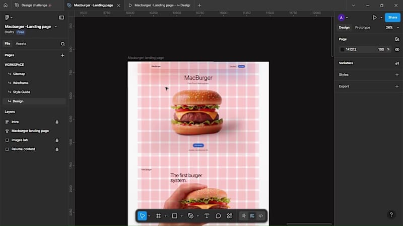Cover image for Hello burger lovers! This is a landing page preview of my de...