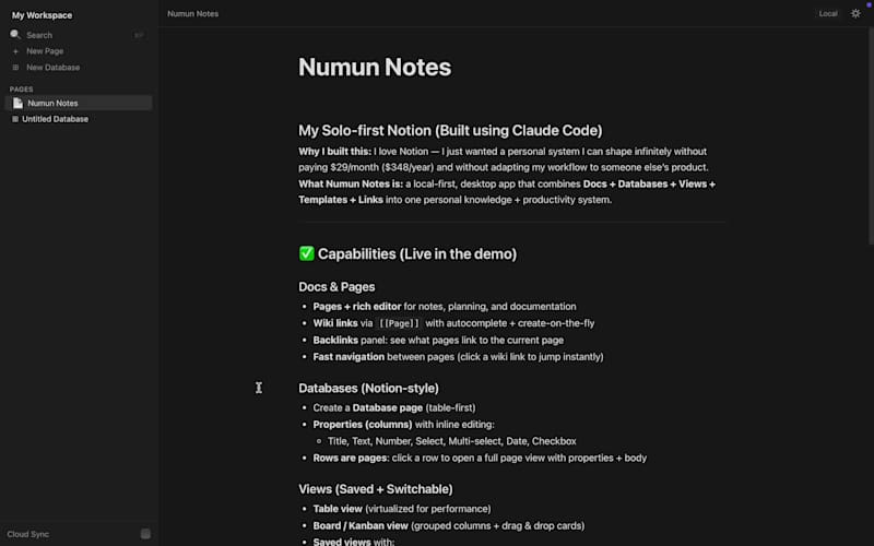 Cover image for Build Your Own Notion-Style App with Claude Code in One Hour