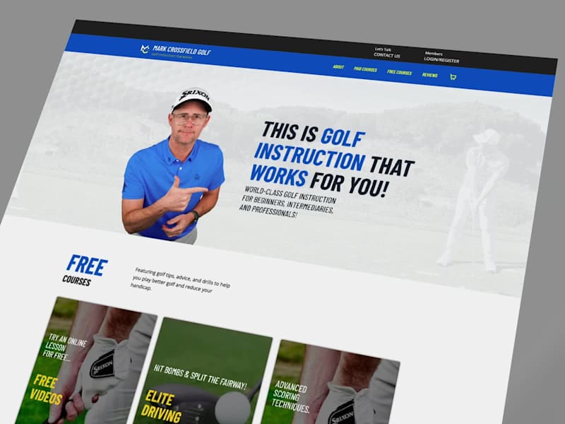 Cover image for Mark Crossfield Golf — Full Migration from WordPress to Kaja...