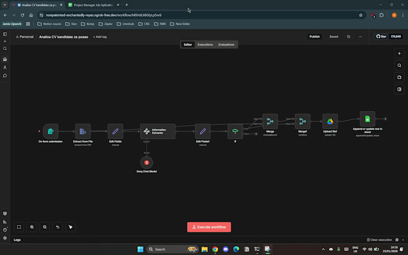 Cover image for I created a workflow designed for candidate selection in the...