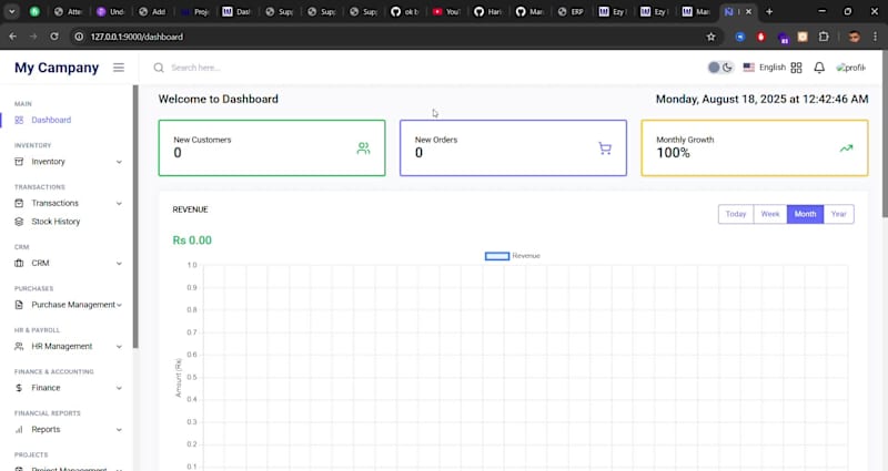Cover image for Laravel-based ERP system
