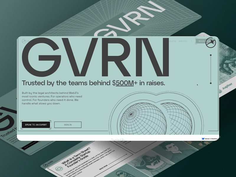 Cover image for A Motion-Driven Webflow Experience for a High-Trust Web3 Team
