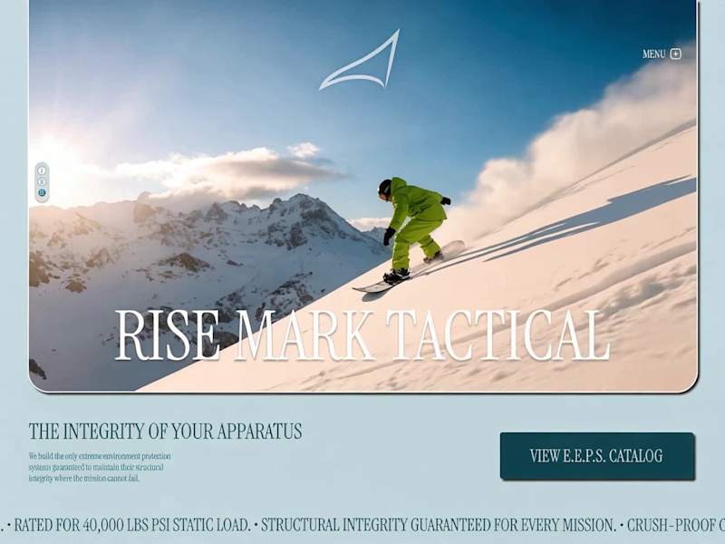 Cover image for 24/30 RISE MARK TACTICAL Hero. The challenge here was convey...