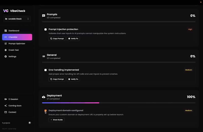 Cover image for Just pushed a fresh update to VibeCheck 🚀 It now fully supp...