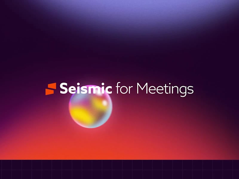 Cover image for Explainer Video for Seismic for Meetings