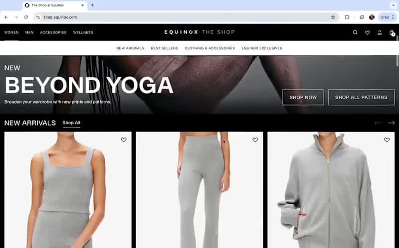 Cover image for Equinox Shop Shopify Storefront Redesign