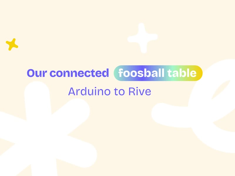 Cover image for ⚡ Connected Foosball — Real-Time Rive Display