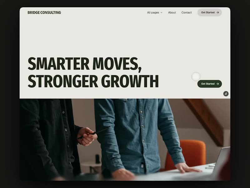 Cover image for Bridge Consulting | Framer template