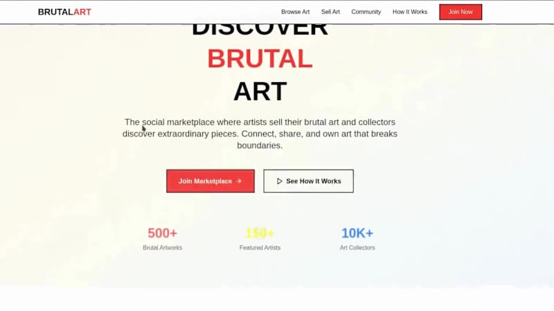 Cover image for Brutal Art: A Raw, Unfiltered Prototype Haven for Artists