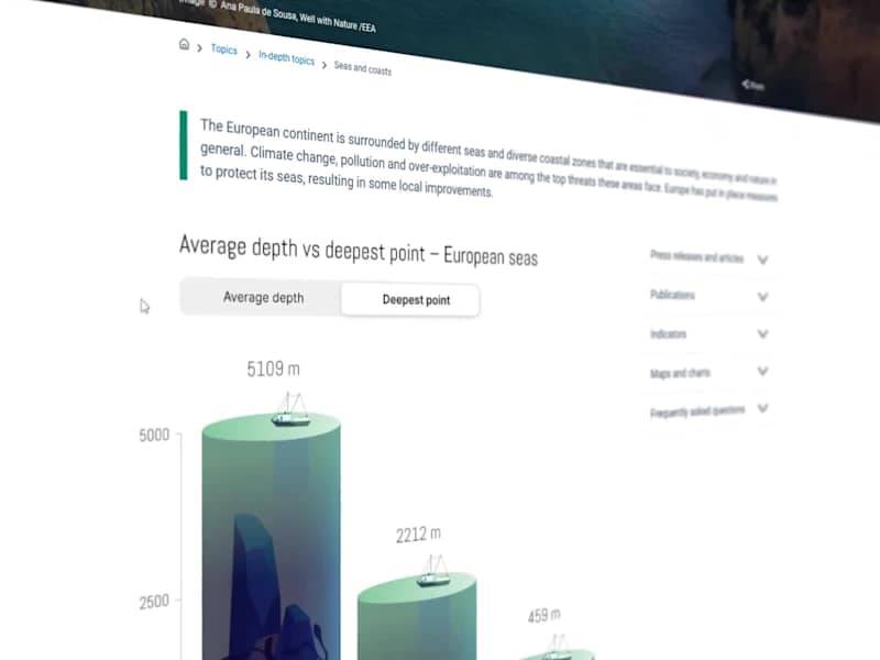 Cover image for European Seas Interactive Chart