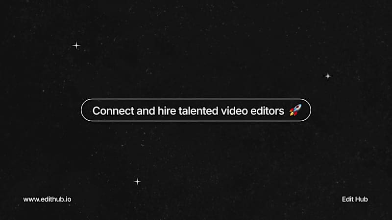 Cover image for Connect, and hire talented video editors