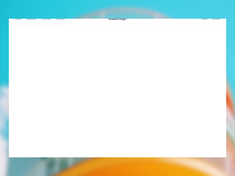 Cover image for Studio Align Website Hero Exploration