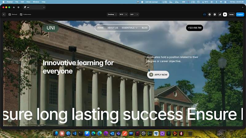 Cover image for Recreating already built framer templates is a great way to ...