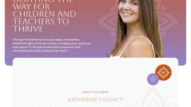 Cover image for Non-Profit Website for the Katherine Ferruzzo Legacy Foundation