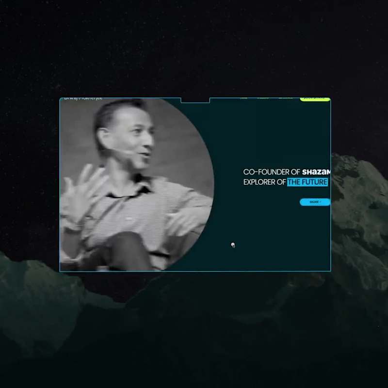 Cover image for Website design for the founder of Shazam