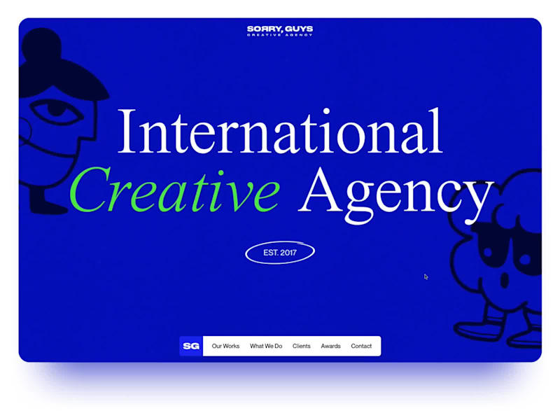 Cover image for Bold Website Design for Sorry, Guys Agency