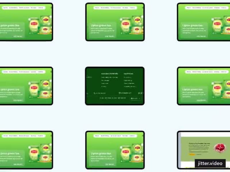 Cover image for Lipton website design
