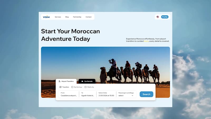 Cover image for Visim: Tourism Website UX Design