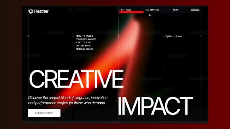 Cover image for Free Framer Template: Download Heather for Personal Projects