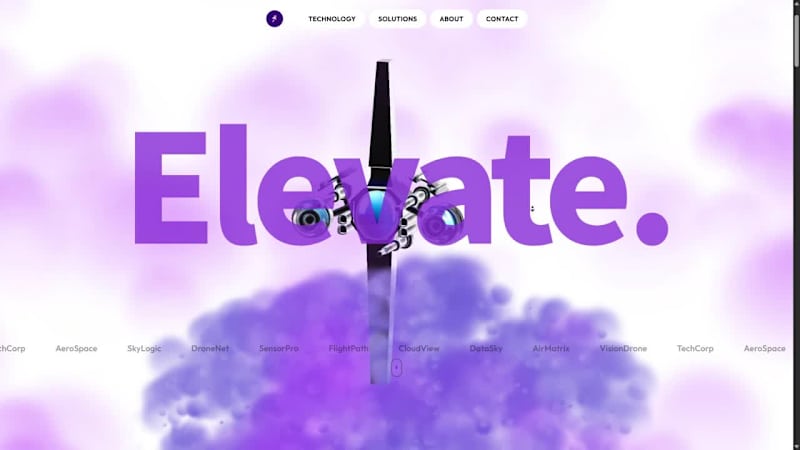 Cover image for Scroll animation does all the storytelling A Landing Page Ce...