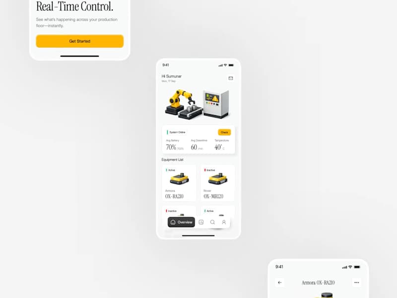 Cover image for Operix - Smart Manufacturing App Design