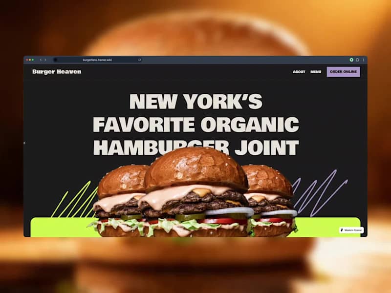 Cover image for Burger Resturant Website