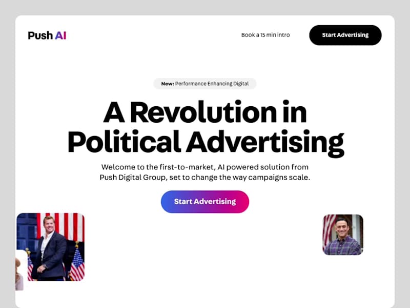 Cover image for Framer Landing Page Development for Push AI