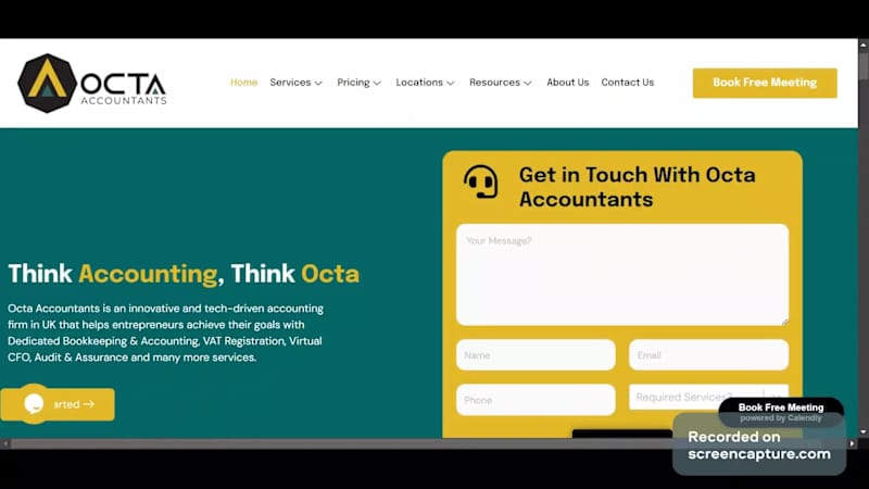 Cover image for Website Design for Accounting Firm - Octa Accountants UK