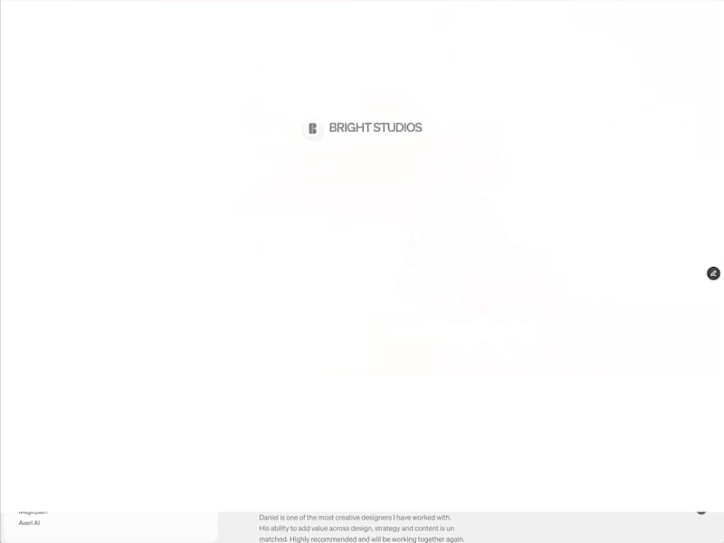 Cover image for Bright Studios — Brand & Website Redesign