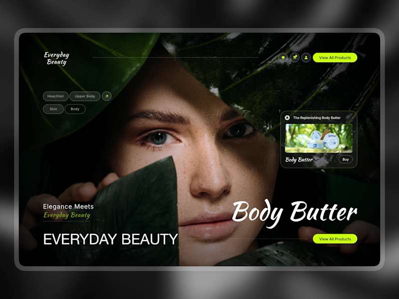 Cover image for Everyday Beauty | Luxury Body Butter Essentials | Web Design