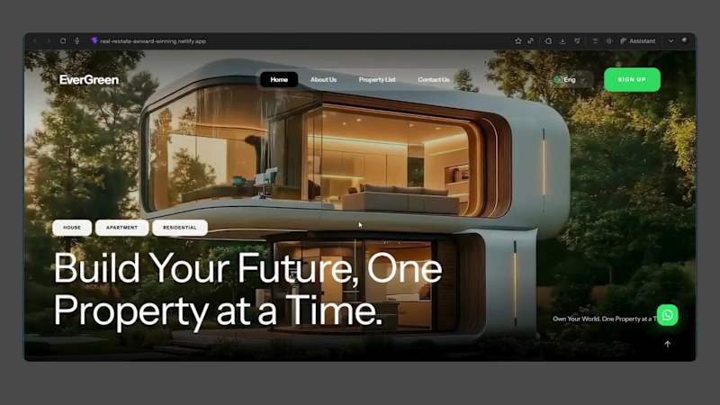 Cover image for Real Estate website
A cinematic, animation-driven