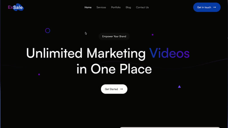 Cover image for Had fun building this bold and creative website for Exsale.i...